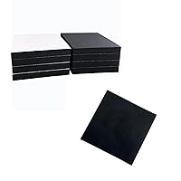 8 Pcs Black Adhesive Foam Padding(6inX 6inX 1/2in, 8) and Neoprene Rubber Sheet 1/16 (.062)
