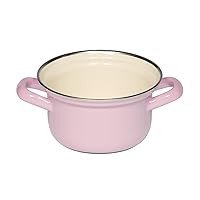 Riess聽 0276-006 Classic - Household Articles Colour/Pastel Casserole with Chrome Rim, Diameter-12 cm Pink