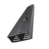 Quest Manufacturing 2-Post Rack Vertical Cable Manager Duct with Cover, 70 Cables per Side, 6', Black (VR-07-140), Alloy steel