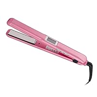 Upgrade Professional Infrared Hair Straightener Styler Cold Iron, Recovers The Damaged Hair, Ultrasonic Infrared Hair Care Hair Styler with LCD Display (Pink)
