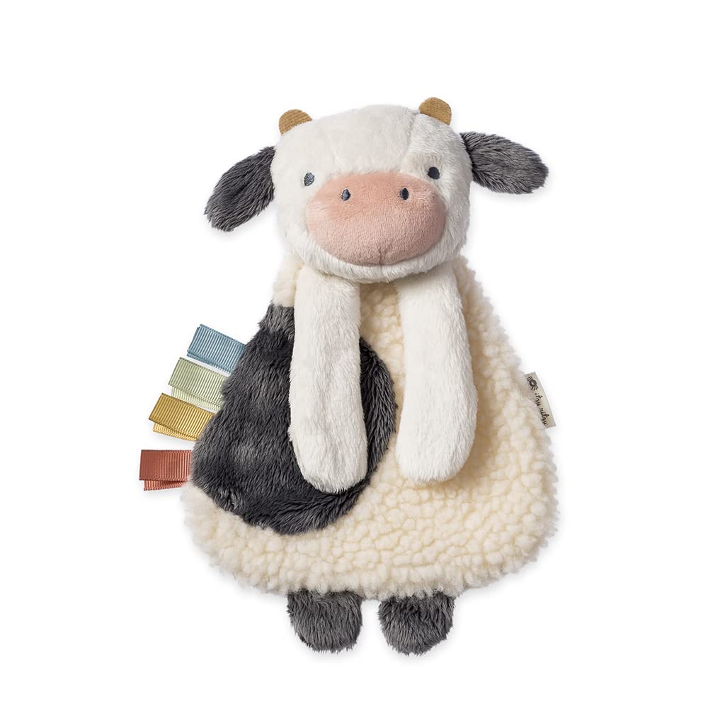 Itzy Ritzy Farm Toy Gift Set - Includes Cow Lovey & Farm-Themed Car Seat and Stroller Toy