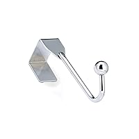 Richelieu Hardware BP99844140 Utility Over The Door Metal Hook, 1 in (25.5 mm), Chrome