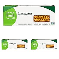 Amazon Fresh, Lasagna Pasta, 16 Oz (Pack of 3)