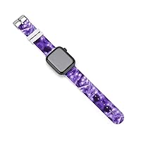 Purple Neon Silicone Strap Sports Watch Bands Soft Watch Replacement Strap for Women Men