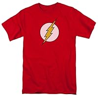 DC Comics Men's The Flash Distressed Logo T-Shirt