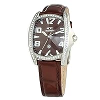 Womens Analogue Quartz Watch with Leather Strap CT7988LS-63, Brown, 35mm, Strap