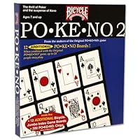 Po-Ke-No 2 Blue Card Game Set - Includes 5 Bonus Dice!