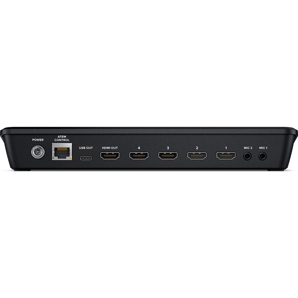 Blackmagic Design ATEM Mini Pro ISO HDMI Livestream Switcher with High-Speed 6' HDMI Cable & 10-Pack Straps Bundle