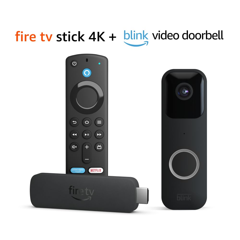 All-new Amazon Fire TV Stick 4K bundle with Blink Video Doorbell