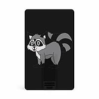 Raccoon USB Flash Drive Credit Card Design Thumb Drive Memory Stick