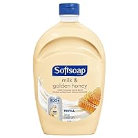 Softsoap Antibacterial Liquid Hand Soap Refill, Milk & Honey Scent | Formula Contains Moisturizers - 50 Ounce Each Bottle (Pack of 3)