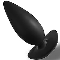 Anal Plug Butt Plug with Safe Curved Base Prostate Massager Dilator Sex Toy for Women Men Masturbation (M)