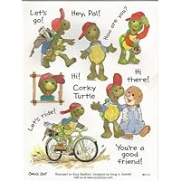 Multiple Corky Turtle Stickers