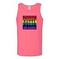 Straight Outta The Closet Tank Tops LGTBQ Gay Pride Novelty Tanktop
