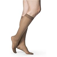 Women’s Style Sheer 780 Closed Toe Calf-High Moisture Wicking Socks - Everyday Light & Comfortable Compression Stocking 20-30mmHg to Relieve Vein Issues