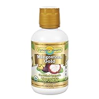 Dynamic Health Mangosteen Gold | Organic Mangosteen 100% Juice | Vegetarian, No Gluten or BPA, Dietary Supplement | 16oz