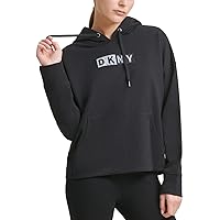 DKNY Sport Women's Logo Hooded Cotton Sweatshirt