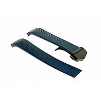 Ewatchparts 20MM RUBBER STRAP BAND CLASP COMPATIBLE WITH 42MM TAG HEUER AQUARACER CALIBRE 5 WAY211A BLUE