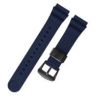 For Seiko 5 No. Solar watchband men silicone rubber strap 22mm sports diving canned SNE537 SRPA83J1 Wrist strap (Color : 26mm, Size : 22mm)