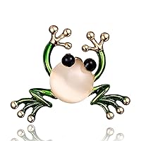 Animal Frog Brooch Pins Crystal Brooches Women Decoration Clothes Accessories Wedding Jewelry Brooches for Girls Badges