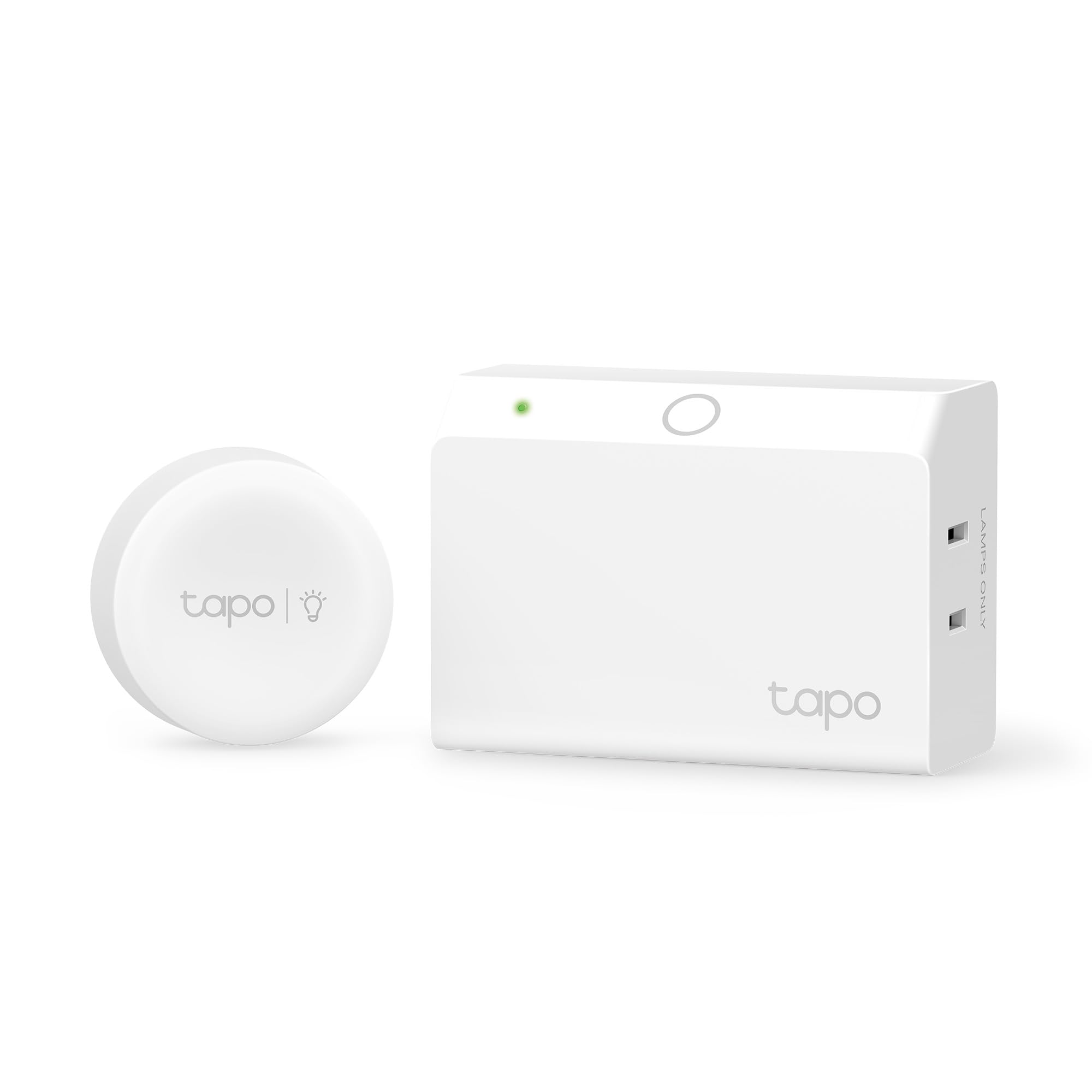 TP-Link Tapo Smart Dimmer Plug KIT, Matter Compatible, Wireless Dimmer Button, Dual Outlets, Max Power 300W, Works w/Apple Home, Alexa & Google Home, ETL Certified, 2.4G Wi-Fi, White (Tapo P135 KIT)