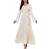 Elegant Muslim Women's Long Dress Dubai Kaftan Abayas for Women Muslim Dresses for Women Muslim Clothes for Women