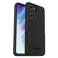 OtterBox Galaxy S21 FE 5G (Only) Commuter Series Case - BLACK, slim & tough, pocket-friendly, with port protection