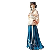 Three-piece Chinese style antique style embroidery sequins Han Chinese costume Tang costume