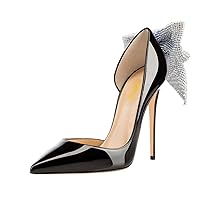 FSJ Women Formal Pointed Toe Dress Shoes D'Orsay High Heels Sexy Stiletto Formal Pumps Size 4-15 US