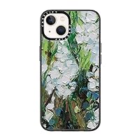 CASETiFY Compact iPhone 14 Case [2X Military Grade Drop Tested / 4ft Drop Protection] - Wild Squill Flowers - Clear Black