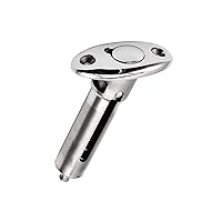 MARINE CITY 316 Grade Stainless Steel Durable Flag Staff Adjustable Stanchion Socket (cooperate with 1 Inch Tube) for Boats – Yachts – Marines – Hardware Accessories (Pack of 1)