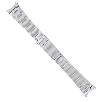 Ewatchparts OYSTER WATCH BAND BRACELET COMPATIBLE WITH 34MM ROLEX DATE SUBMARINER 19MM FLIP LOCK MATTE
