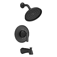 American Standard 7429508.243 Becklow Tub and Shower Trim Kit with Valve, 1.8 GPM, Matte Black