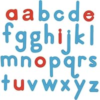 Really Good Stuff Color-Coded Magnetic Letters - 80 Lowercase Letters (Red Vowels, Blue Consonants)