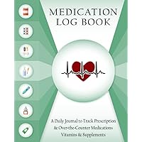 Medication Log Book / A Daily Journal to Track Prescription & Over-the-Counter Medications Vitamins & Supplements: Perfect for Personal Home Use, Caregivers and Nurses Medication Log Book / A Daily Journal to Track Prescription & Over-the-Counter Medications Vitamins & Supplements: Perfect for Personal Home Use, Caregivers and Nurses Paperback Hardcover