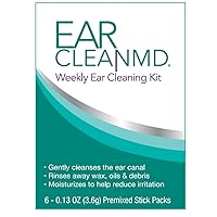 EOSERA Ear Clean MD Kit with Rinsing Bulb - Ear Clean MD Powder for Enhanced Ear Canal Care | 16 Packets | Moisturizing Formula | Weekly Maintenance for Optimal Ear Health