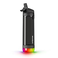 Hidrate Spark PRO Smart Water Bottle – Tritan Plastic – Tracks Water Intake with Bluetooth, LED Glow Reminder When You Need to Drink – Straw Lid, 24 oz