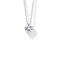 PAVOI 14K Gold Plated 925 Sterling Silver CZ Diamond Pendant Necklace for Women | Adjustable Slider