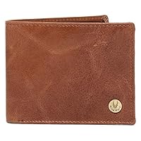 Leather Wallet for Men RFID Protected (Tan Crunch)