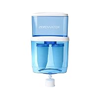 ZJ-004S, Refillable Filtered Water Cooler Jug, 5 Gallon Capacity, NSF Certified to Reduce Lead, Other Heavy Metals and PFOA/PFOS, Blue