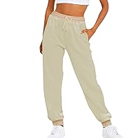Women Spring Pants,Women's Fashion Sport Solid Color Drawstring Pocket Casual Sweatpants Pants Spring&Summer Clothing