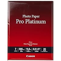 2768B022 Photo Paper Pro Platinum, 8.5 x 11 Inches, 20 Sheets