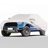 KEYOOG 6-Layer Full Car Cover is All-Weather Waterproof, Heavy Outdoor Pickup Truck Cover, Universal in All Seasons, Snow Protection, Acid Rainproof, Sunscreen, UV Protection, Length Up to 220