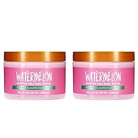 Watermelon Whipped Shea Body Butter, 8.4oz, Lightweight, Long-lasting, Hydrating Moisturizer with Natural Shea Butter for Nourishing Essential Body Care (Pack of 2)