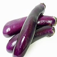 50 Seeds Chinese Eggplants Long Purple Eggplants Aubergine Asian Vegetable - Organic Fresh Seeds for Planting - Seeds for Home and Garden
