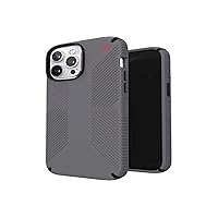 Speck Presidio2 Grip Case for Apple iPhone 13 Pro- Polycarbonate,Shock-Absorbent, Graphite Grey and Black