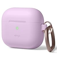 elago Silicone Case Compatible with AirPods 3rd Generation, Lavender, Unisex, Portable Electronic Device Cover