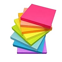 (8 Pack) Lined Sticky Notes 4X6 in Post, 8 Bright Colors Large Ruled Post  Stickies Colorful Super Sticking Power Memo Pads Strong Adhesive,Sticky