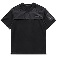 Streetwear Techwear T Shirts Cargo Top Fake Two Piece Harajuku Hip Hop Tactical T-Shirt Men Darkwear Tshirt Tees
