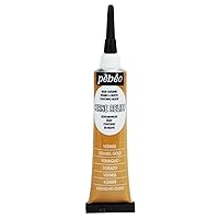 Pebeo Vitrail, Cerne Relief Dimensional Paint, 20 ml Tube with Nozzle - Vermeil Gold, 0.68 Fl Oz (Pack of 1)